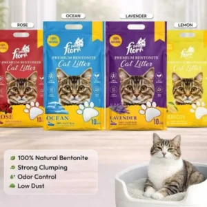 Flori Pet Premium Bentonite Cat Litter – 10 L