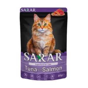 SARAR Superfood Cat Pouch 80G Tuna with Salmon