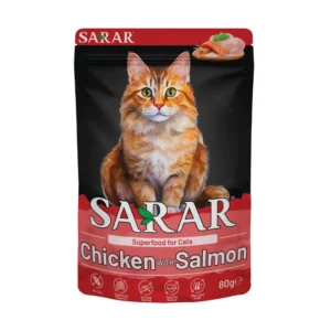 SARAR Superfood Cat Pouch 80G Chicken with Salmon
