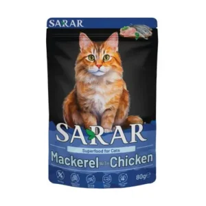 SARAR Superfood Cat Pouch 80G Mackerel with Chicken