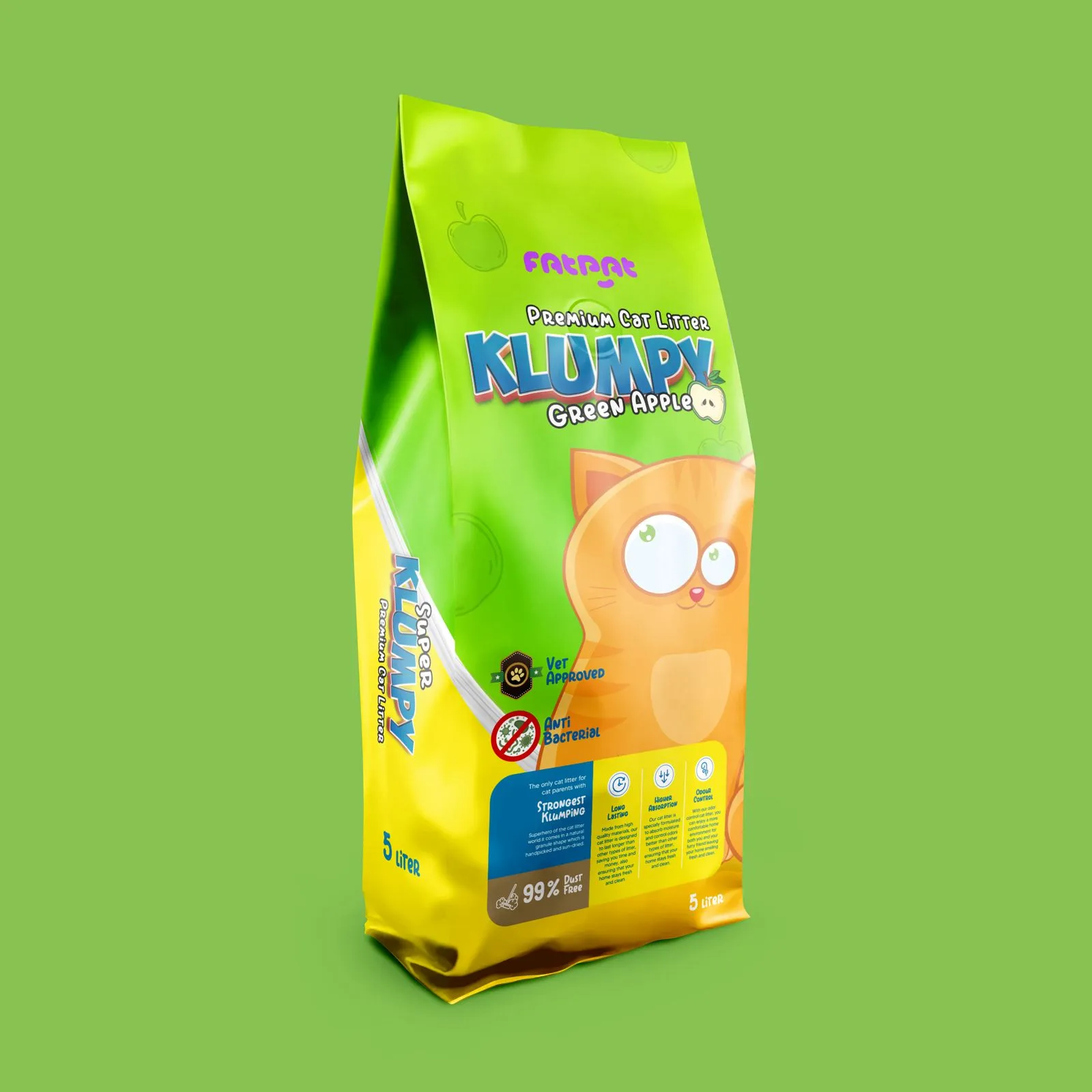 Super Klumpy Cat Litter Green Apple